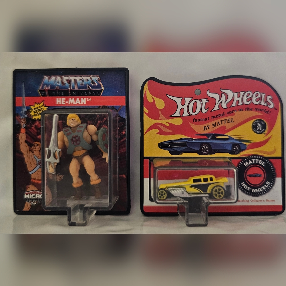 World's Smallest HE-MAN And HOT WHEELS Set